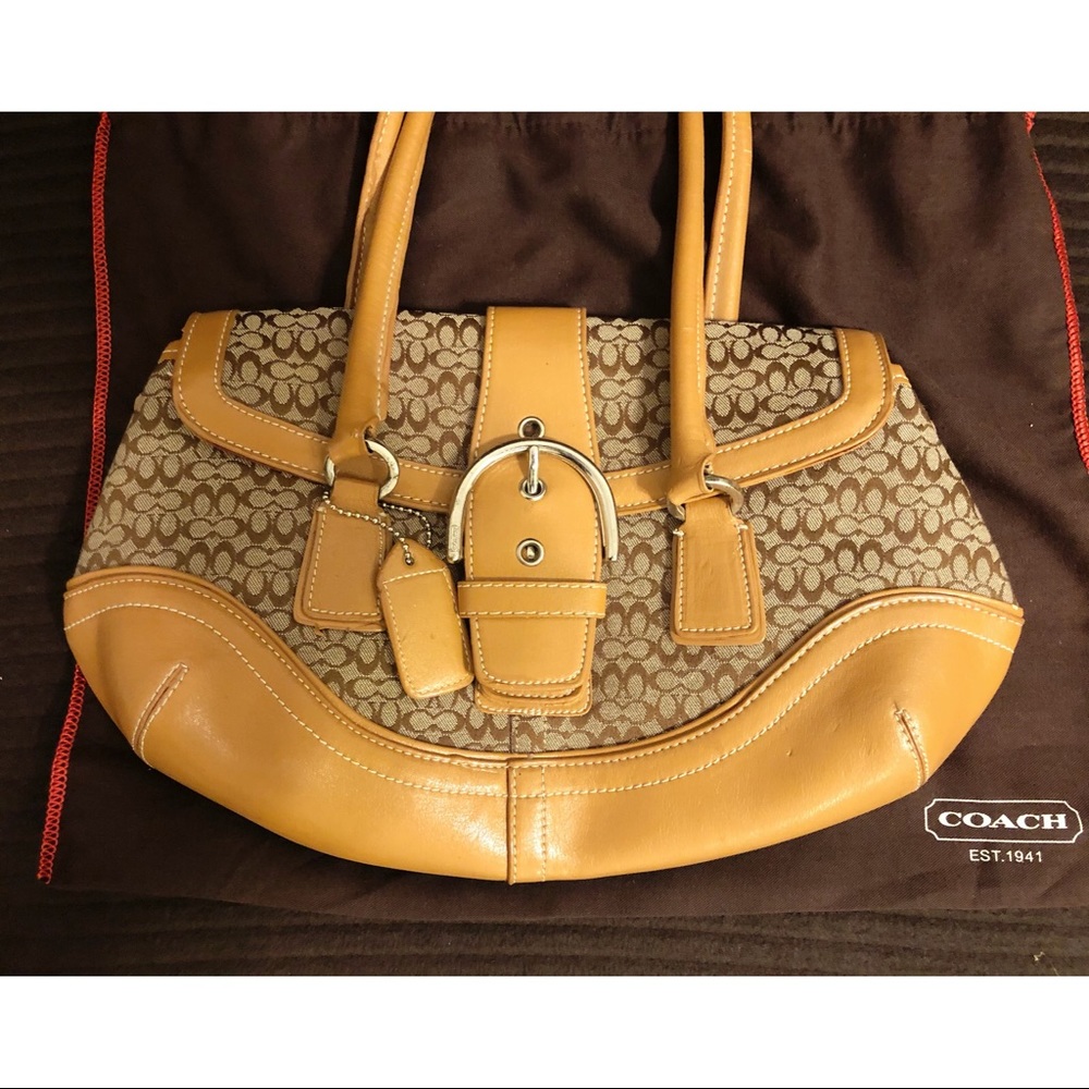 Coach Monogram Flip Buckle Purse